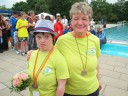 Schwimmerinnen Silber und Gold