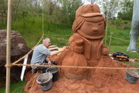 1. Mai 2021: Sandkünstler auf der Gartenschau