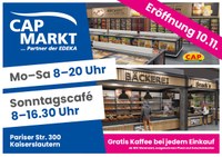 Cap-Markt öffnet am 10. 11. 2022