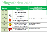 Pfingstferienbetreuung im Jahr 2023