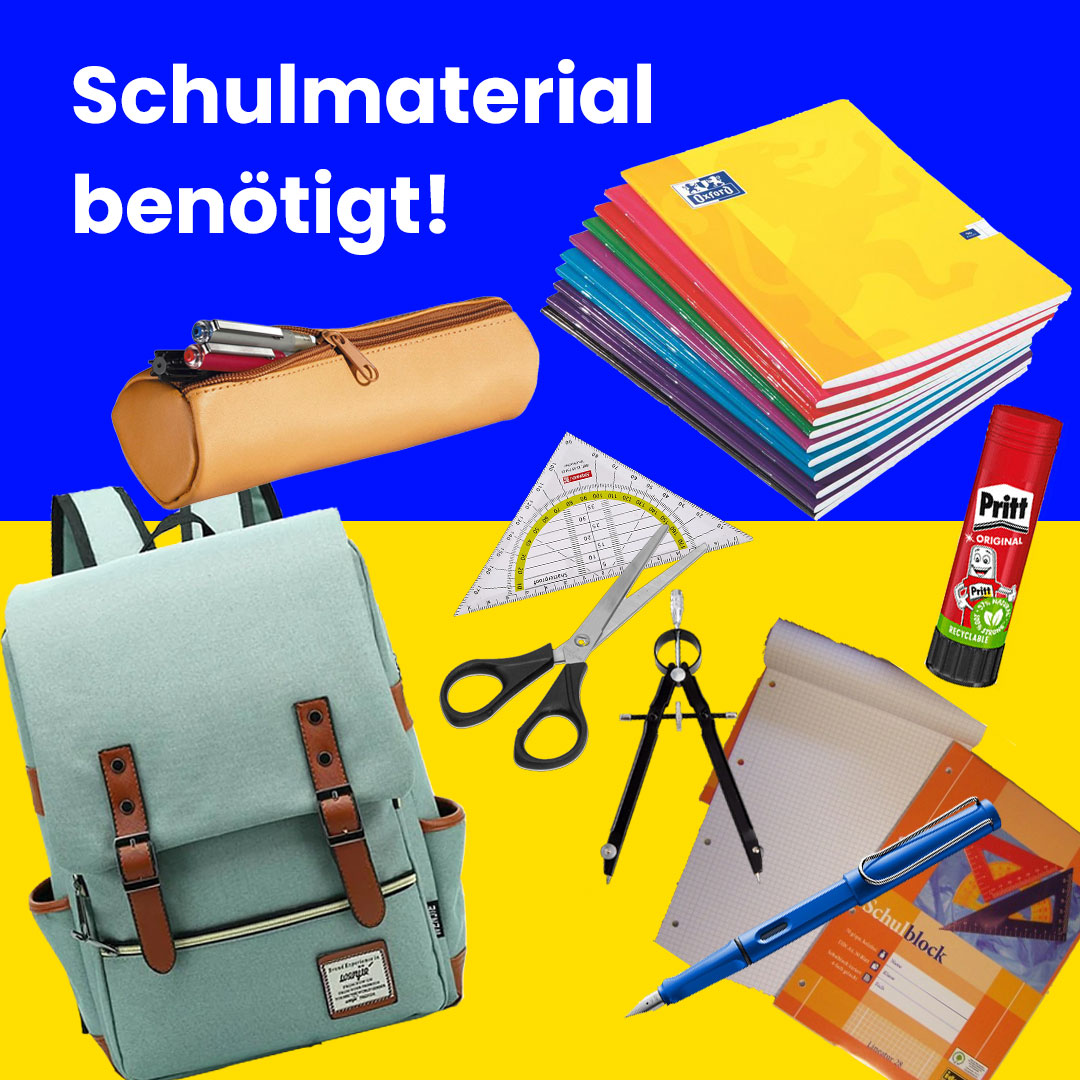 Spendenaufruf: Schulmaterial benötigt!