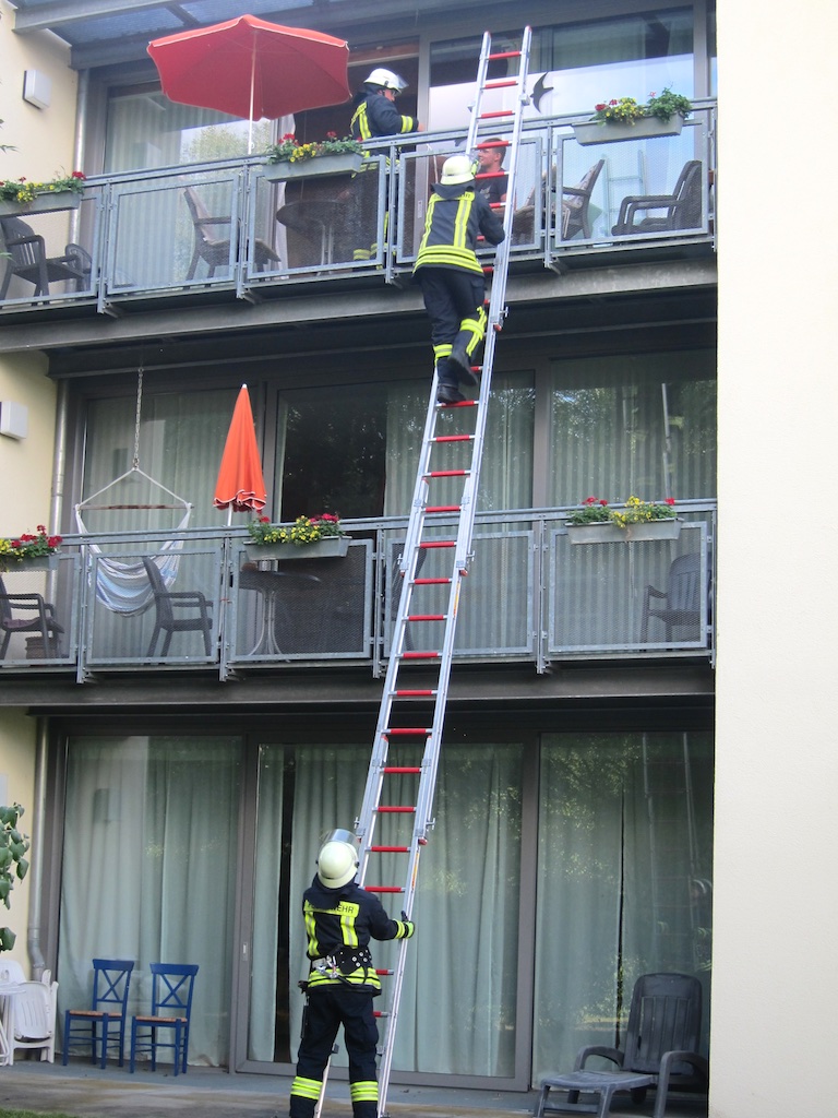 21. Juli 2017: Feuerwehrübung in der Wohnstätte in Weilerbach 