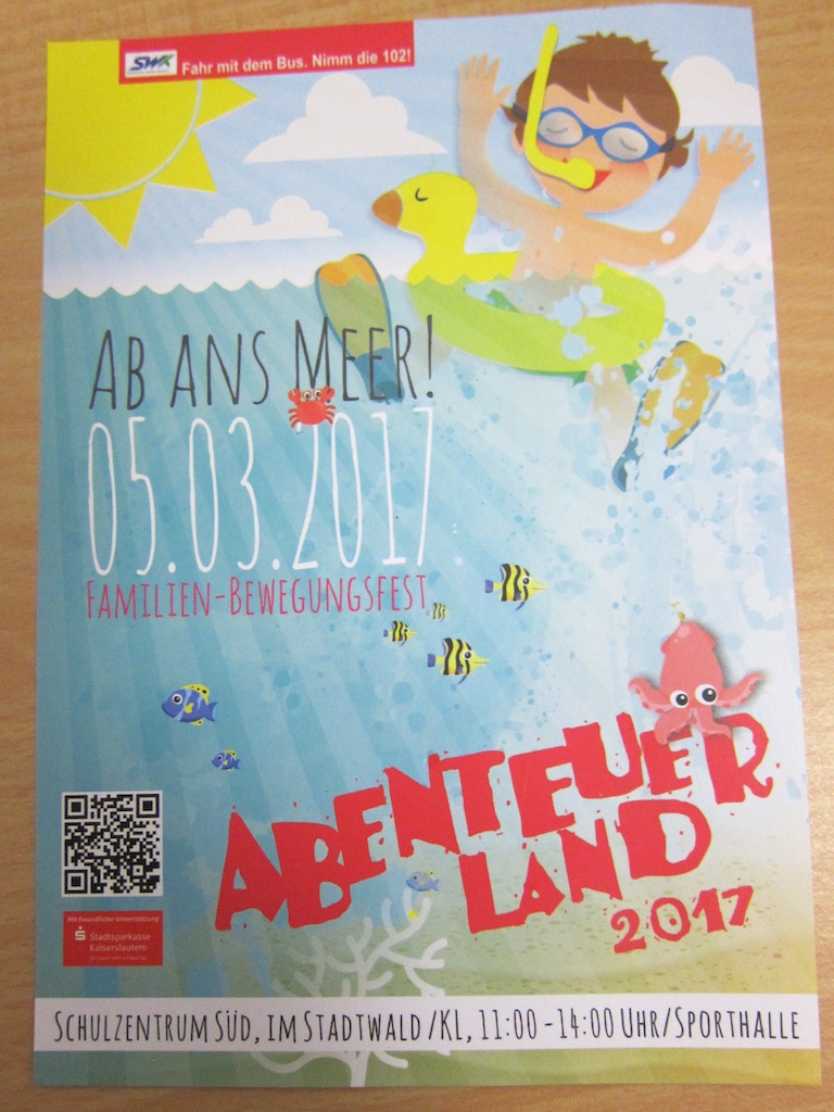 5. März 2017: ABENTEUERLAND - "Ab ans Meer"