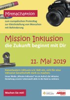 11. Mai 2019: Aktionstag zur Gleichstellung von Menschen mit Behinderungen - Vorschau