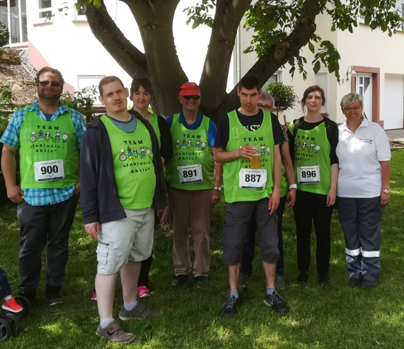 16. Juni 2019: Inklusionslauf mit Bewohnern der Wohnstätte Weilerbach