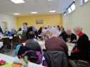 Gemütliches Beisammensein in der Cafeteria