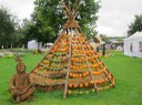 Kürbiswelt "Wilder Westen": Indianer vor Tipi