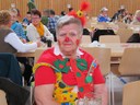 Adelheid Kempf als bunter Clown