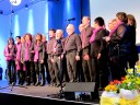 Die Hobby-Singers gratulierten auf ihre Weise