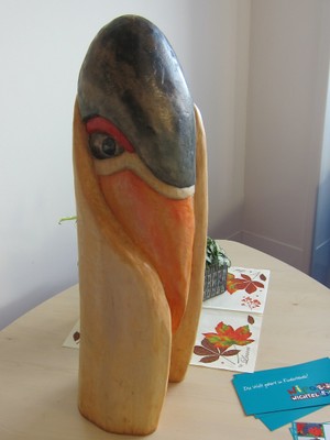 Holzfigur von Peter Schwebke, Dahmshöhe