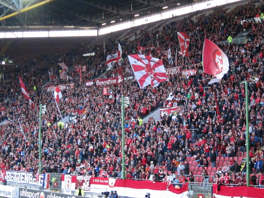 Die Westkurve in Aktion