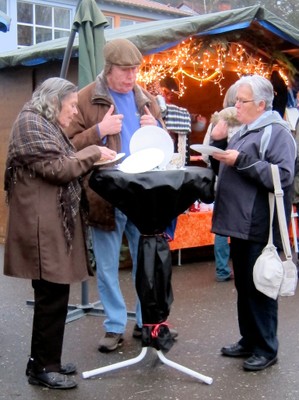 Bevölkerung trafen sich