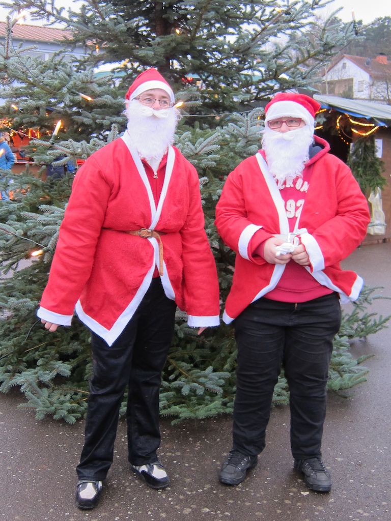 war dabei mit den "Weihnachtsmännern" 