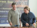 am Marimbaphon mit Lehrer