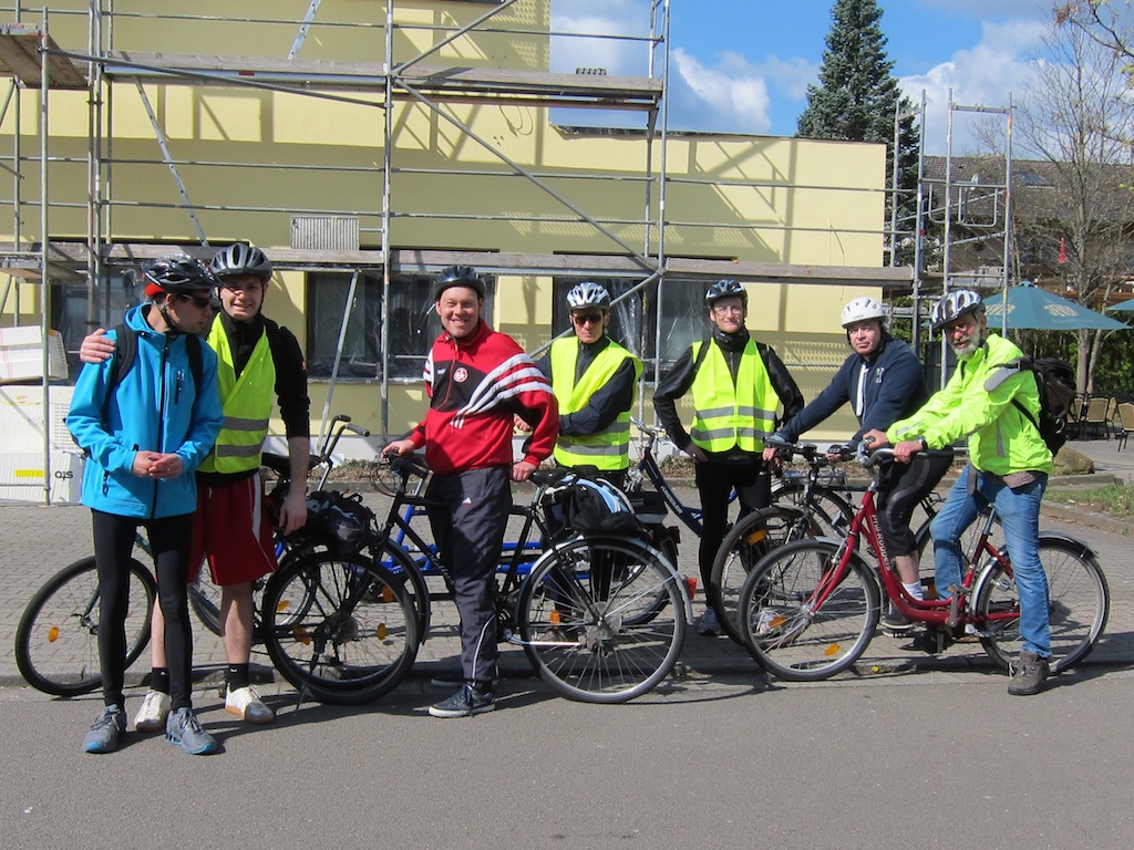 Das Mannschaft der Radfahrer 