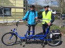 mit den Tandem-Fahrern 