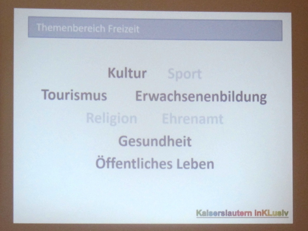die Arbeitsgruppe Freizeit