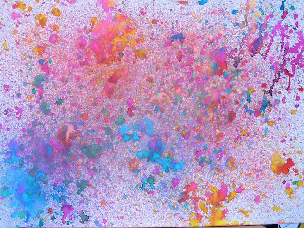 aus geplatzten Seifenblasen