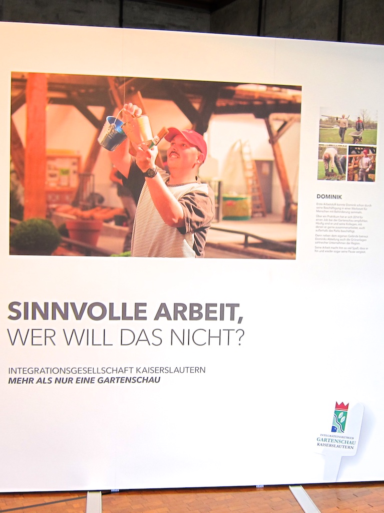 Arbeit in der Blumenhalle