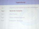 Bekanntgabe der Tagesordnung