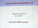 Mitgliederversammlung Lebenshilfe Westpfalz 2017