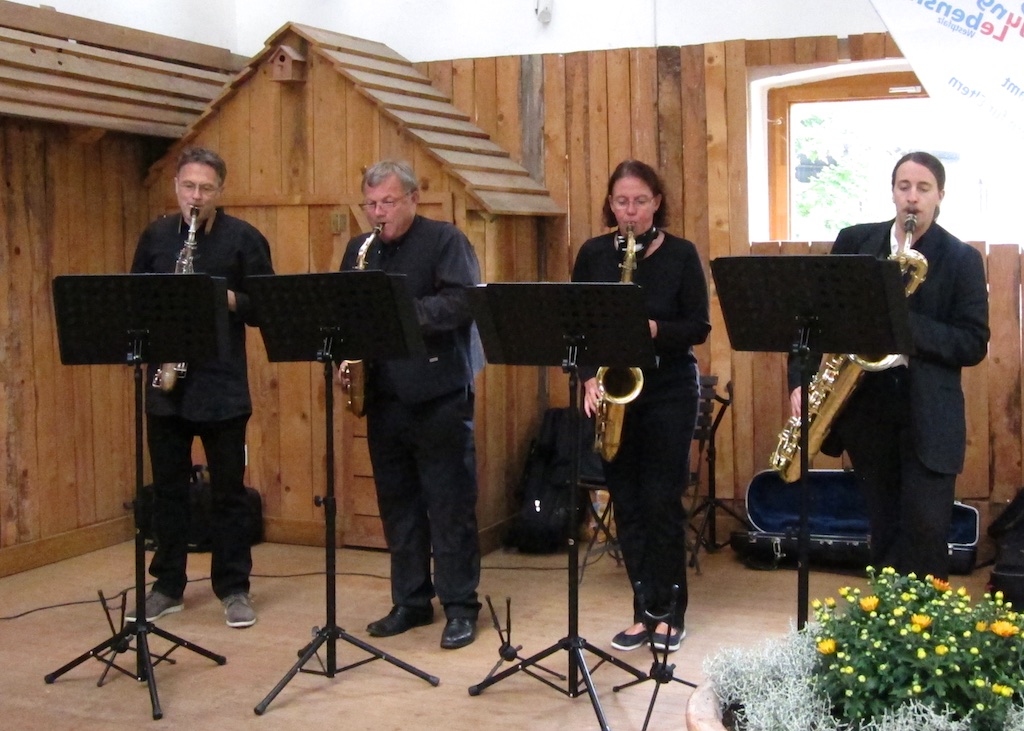einem Saxophon-Quartett