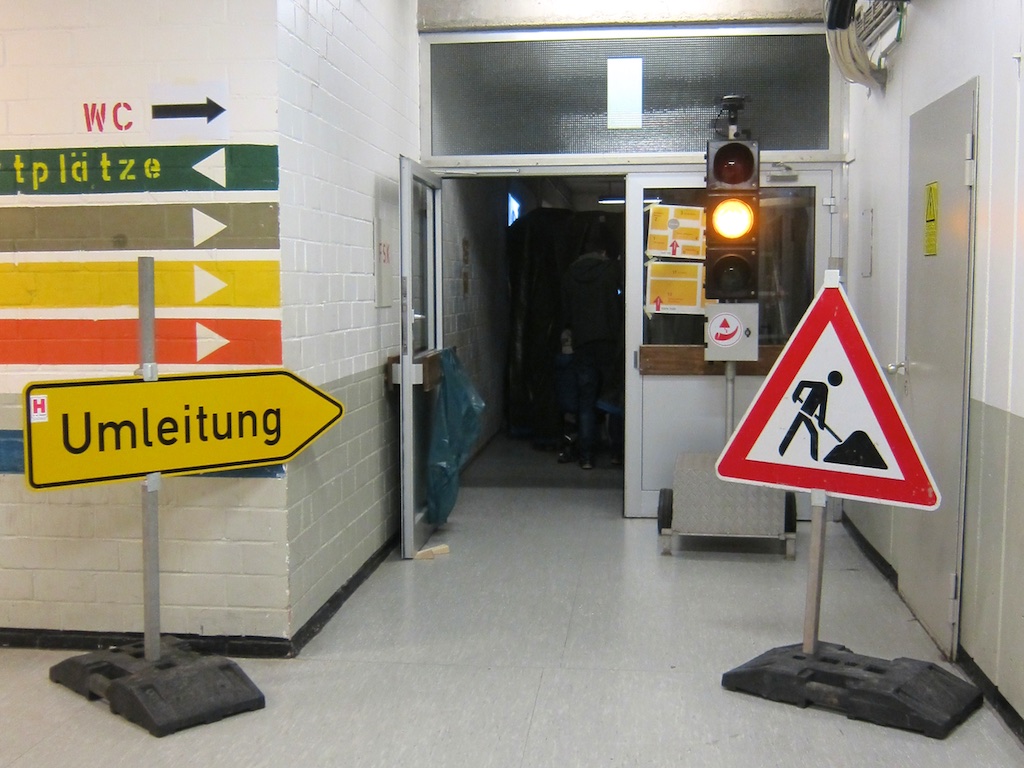 Eingang zur "Baustelle"