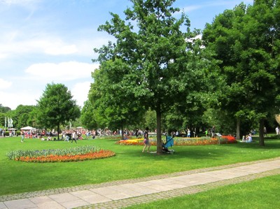 Gepflegter Park