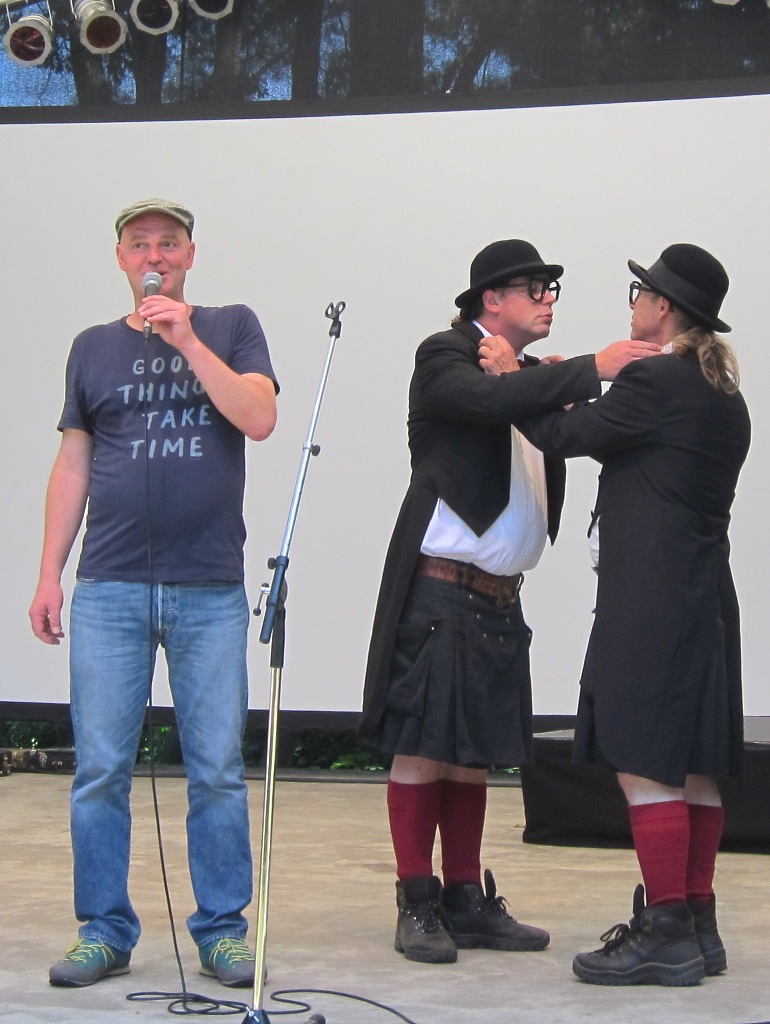 mit Andreas Meder auf der Bühne