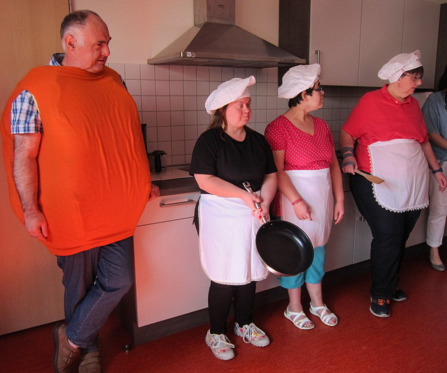 aus der Pfanne hüpfte