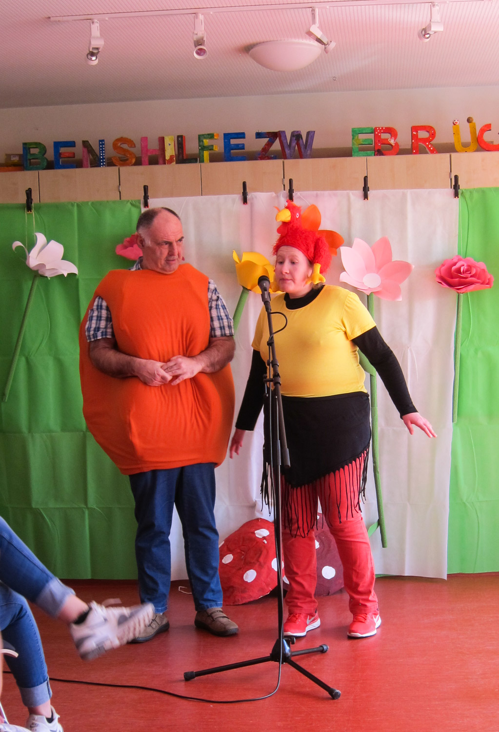 Er traf den Gockel