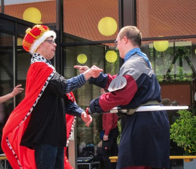 Diskussion mit dem König