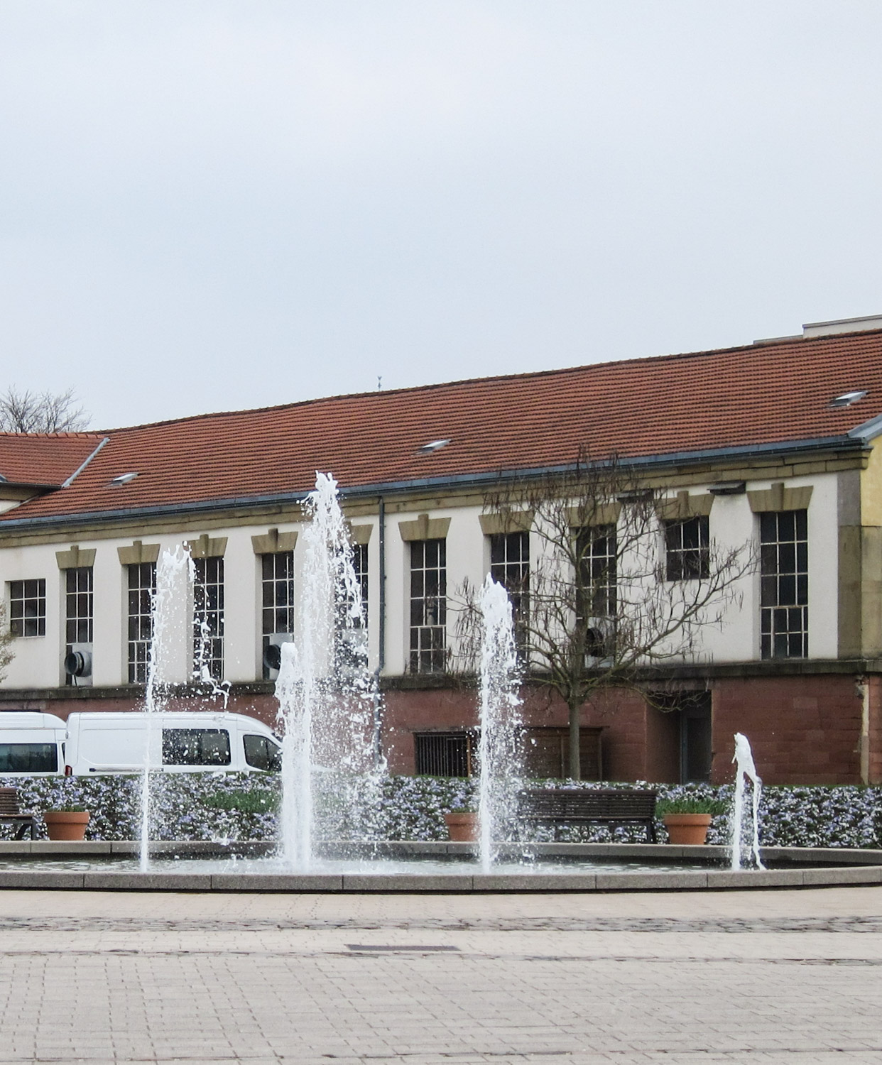 Der Brunnen sprudelt
