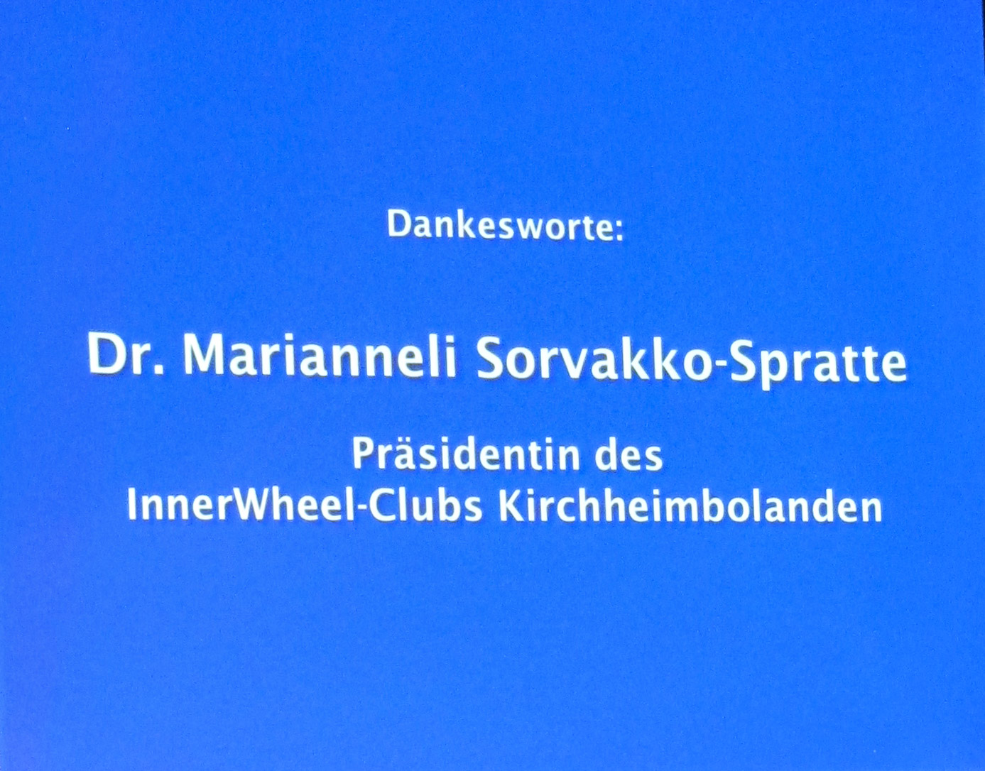 Inner Wheel Präsidentin