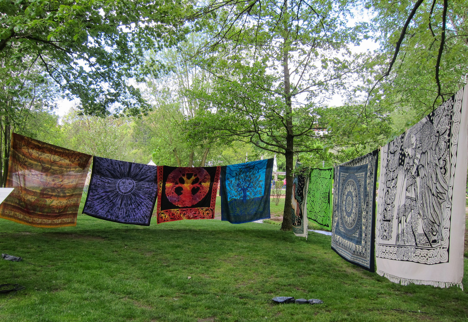 gebatikten Stoffen